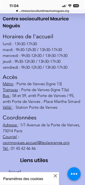 horaires